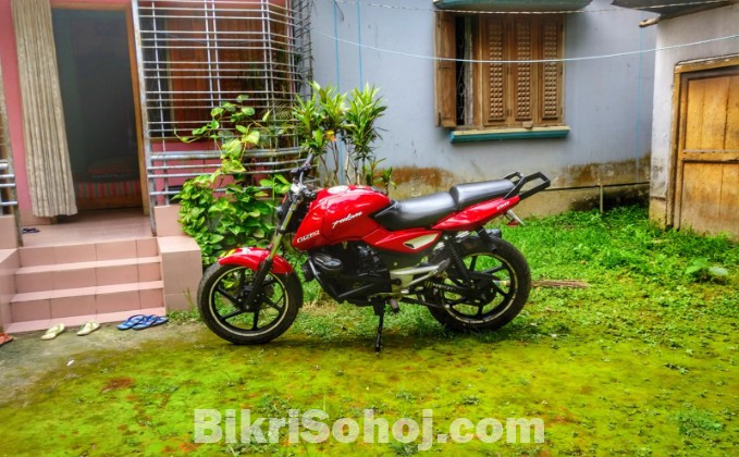 Pulsar 150cc UG4 Red Color Stunt Modification Bike
